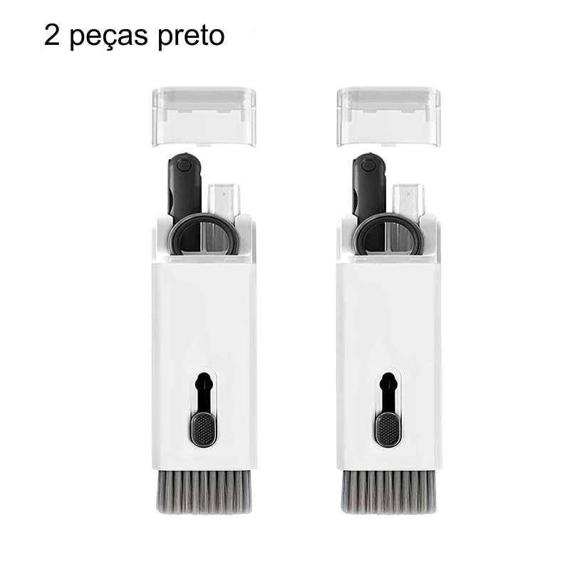 Kit de limpeza 7 em 1 - Ideal para teclados, fones e telas